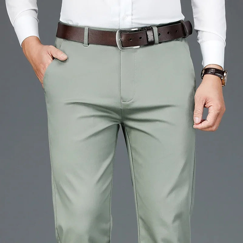 Men’s Bamboo Fiber Trousers – Year-Round Classic