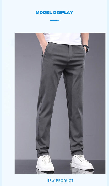 Men’s Bamboo Fiber Trousers – Lightweight & Breathable