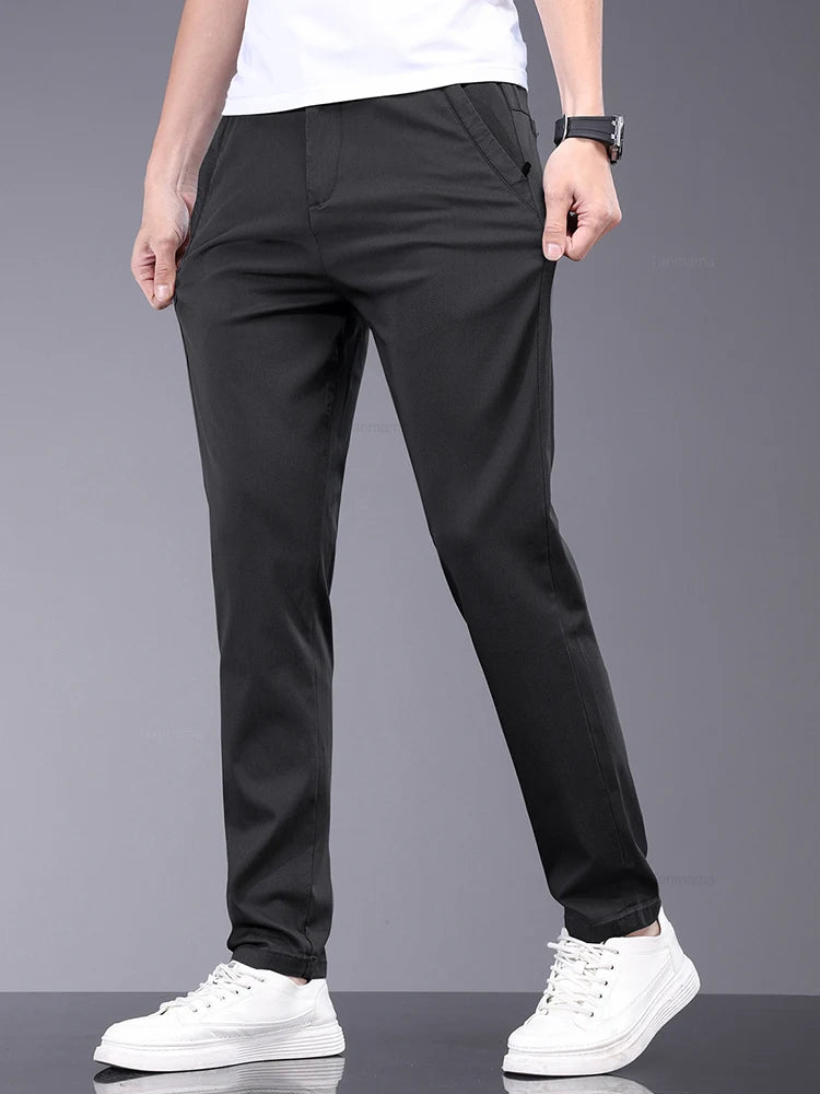 Men’s Bamboo Fiber Trousers – Lightweight & Breathable