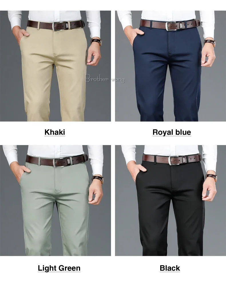 Men’s Bamboo Fiber Trousers – Year-Round Classic