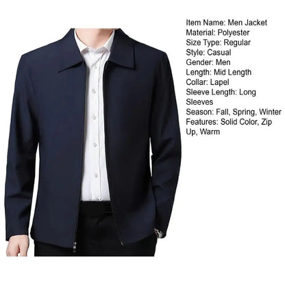 Mid-Age Formal Jacket – Refined Comfort & Style