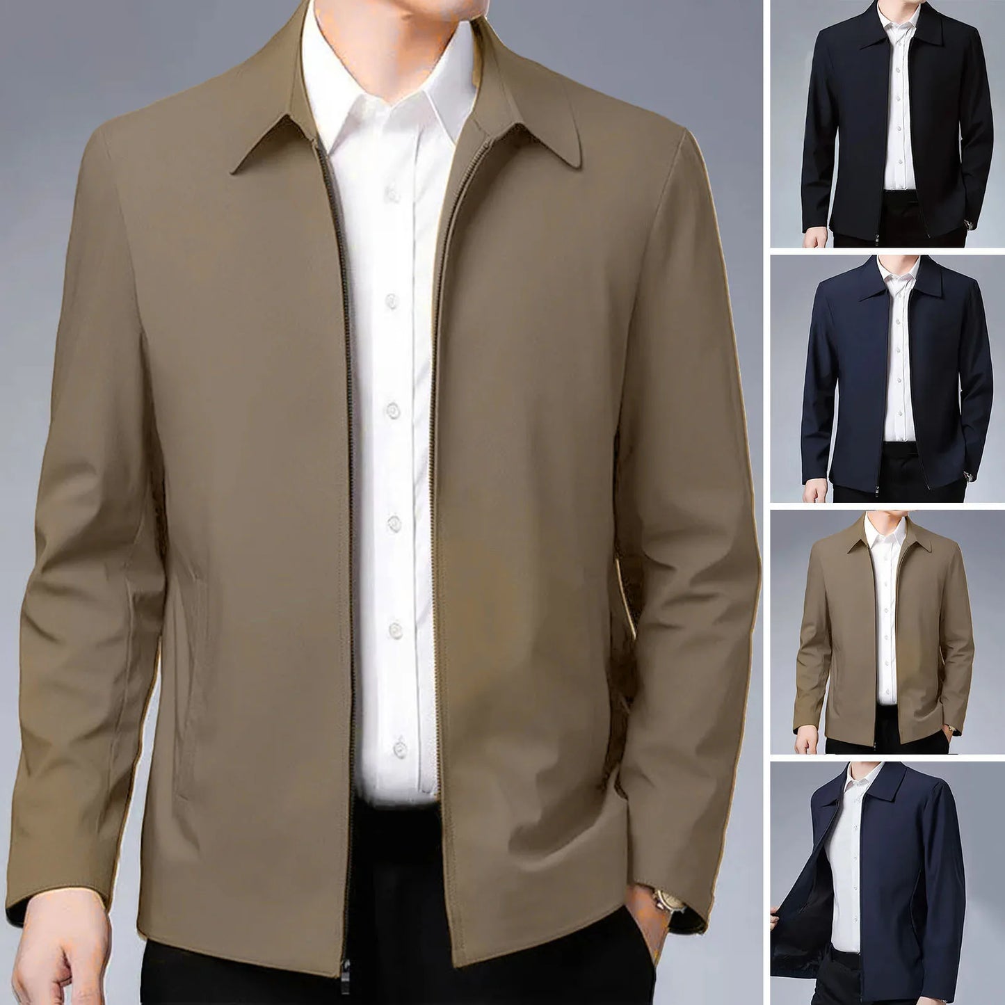 Mid-Age Formal Jacket – Refined Comfort & Style