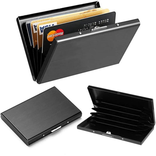 Aluminum RFID Wallet – Minimalist & Anti-Scan