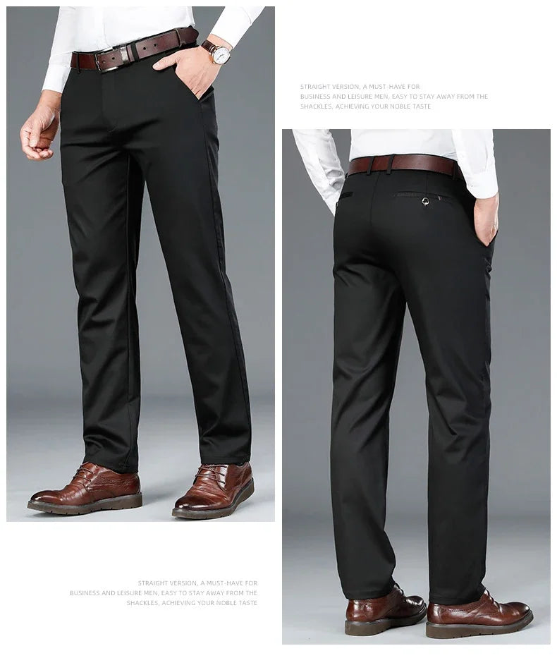 Men’s Bamboo Fiber Trousers – Year-Round Classic