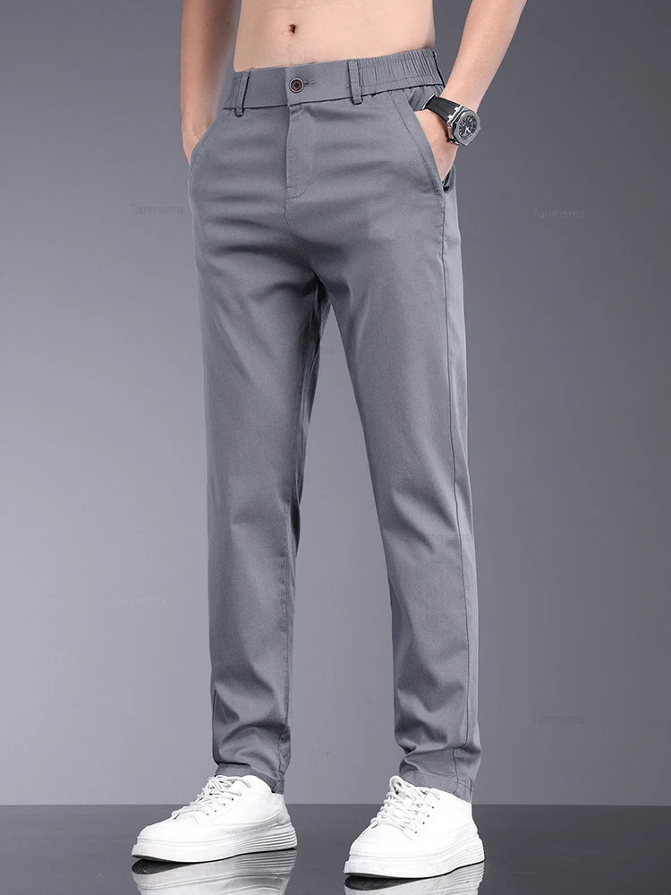 Men’s Bamboo Fiber Trousers – Lightweight & Breathable