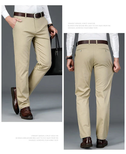 Men’s Bamboo Fiber Trousers – Year-Round Classic