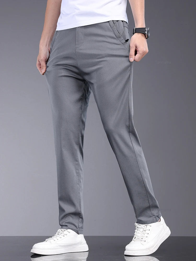 Men’s Bamboo Fiber Trousers – Lightweight & Breathable