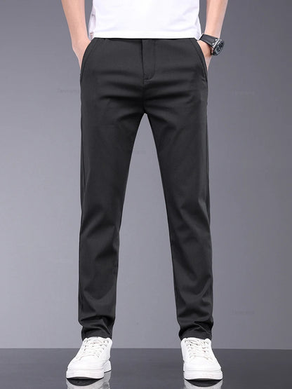 Men’s Bamboo Fiber Trousers – Lightweight & Breathable