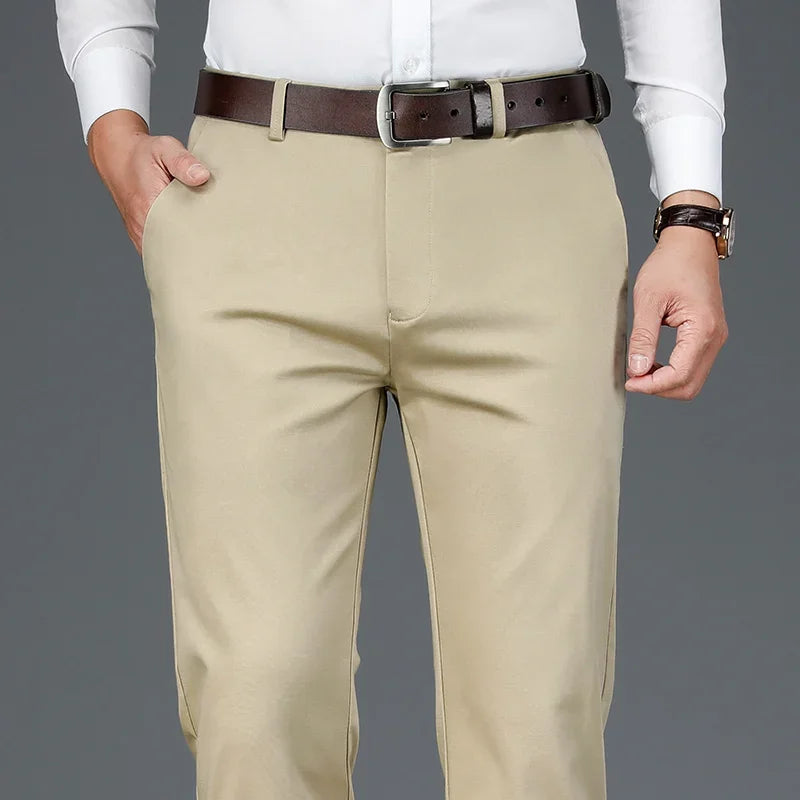 Men’s Bamboo Fiber Trousers – Year-Round Classic