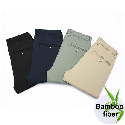 Men’s Bamboo Fiber Trousers – Year-Round Classic