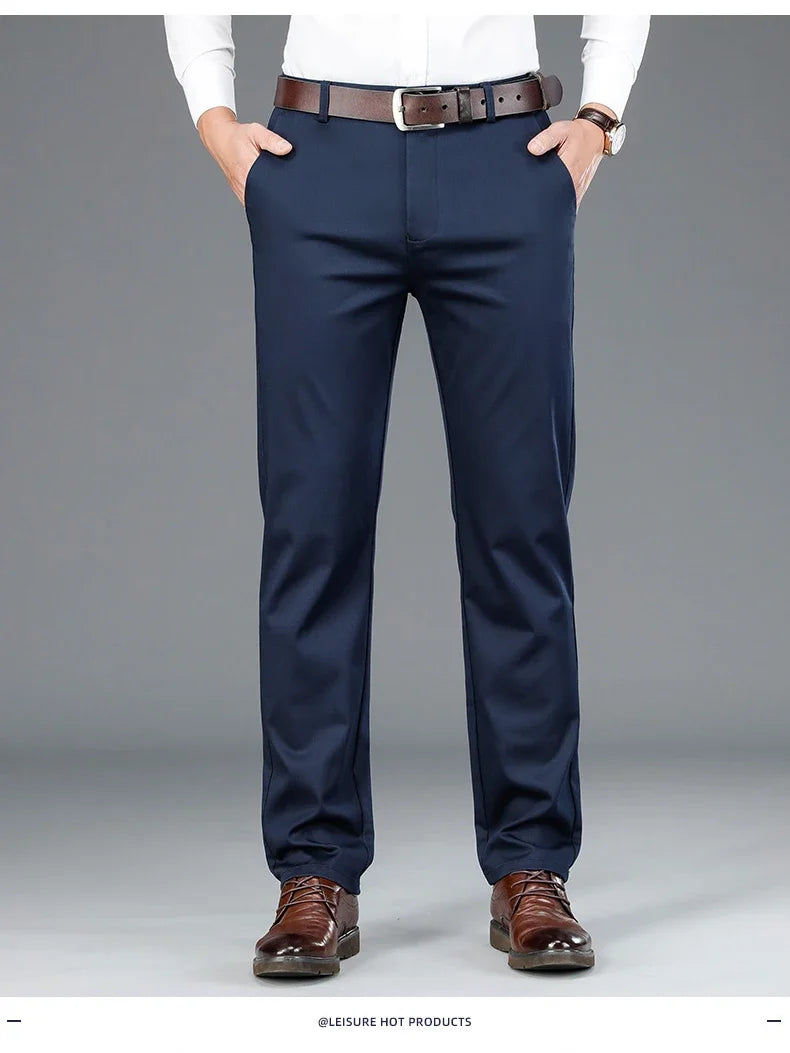 Men’s Bamboo Fiber Trousers – Year-Round Classic