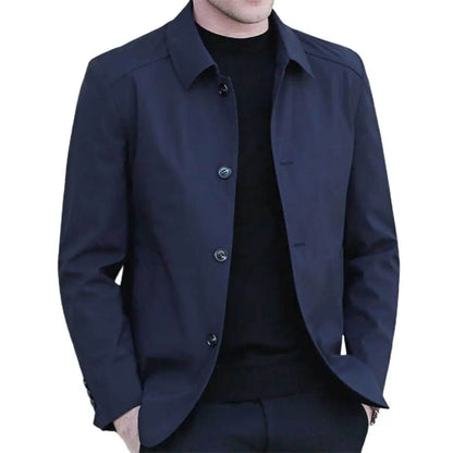 Elegant Men's Business Coat – Classic Fall & Spring Style