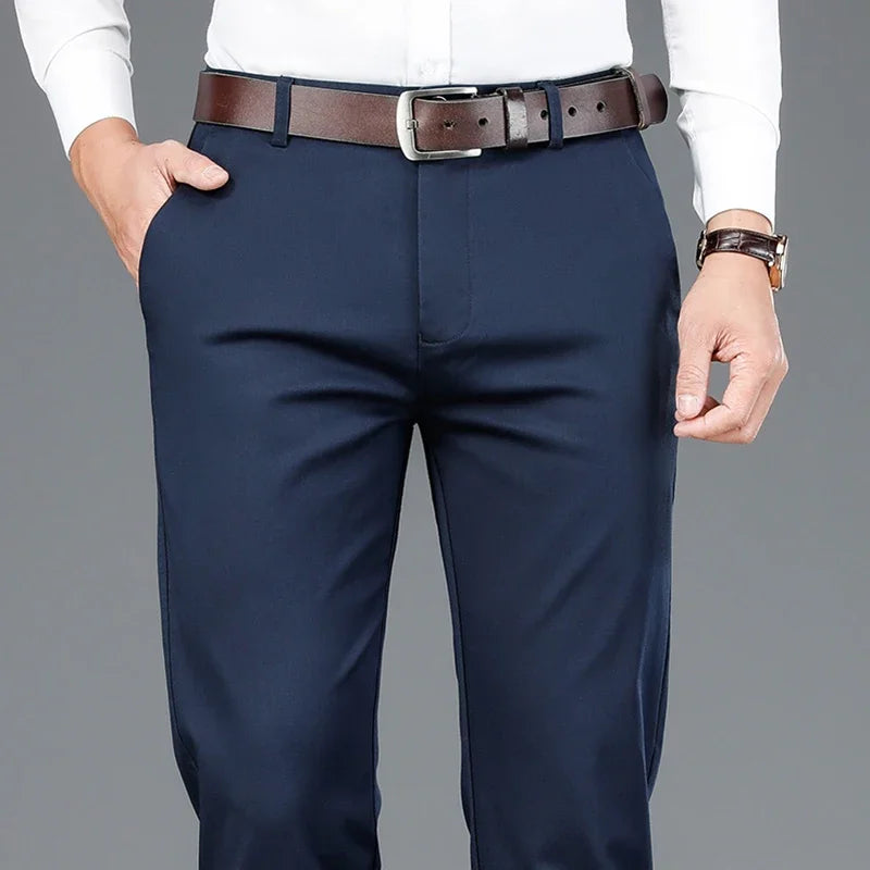 Men’s Bamboo Fiber Trousers – Year-Round Classic